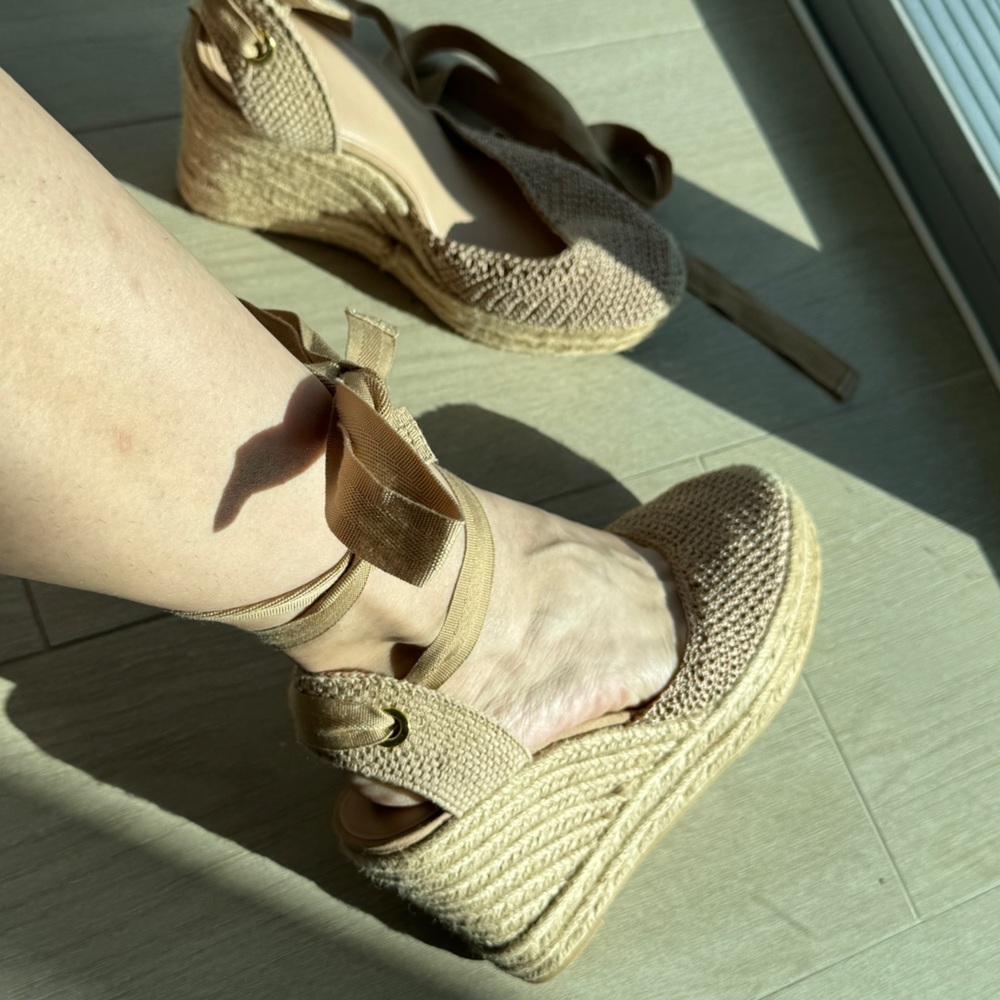 Zara Wedge Platforms Heels Sandals